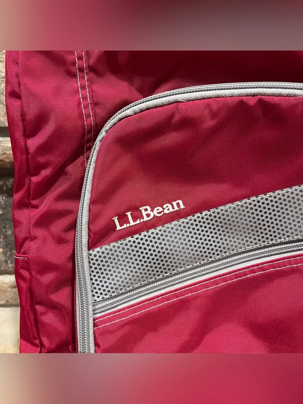 L.L. Bean Red Classic Backpack